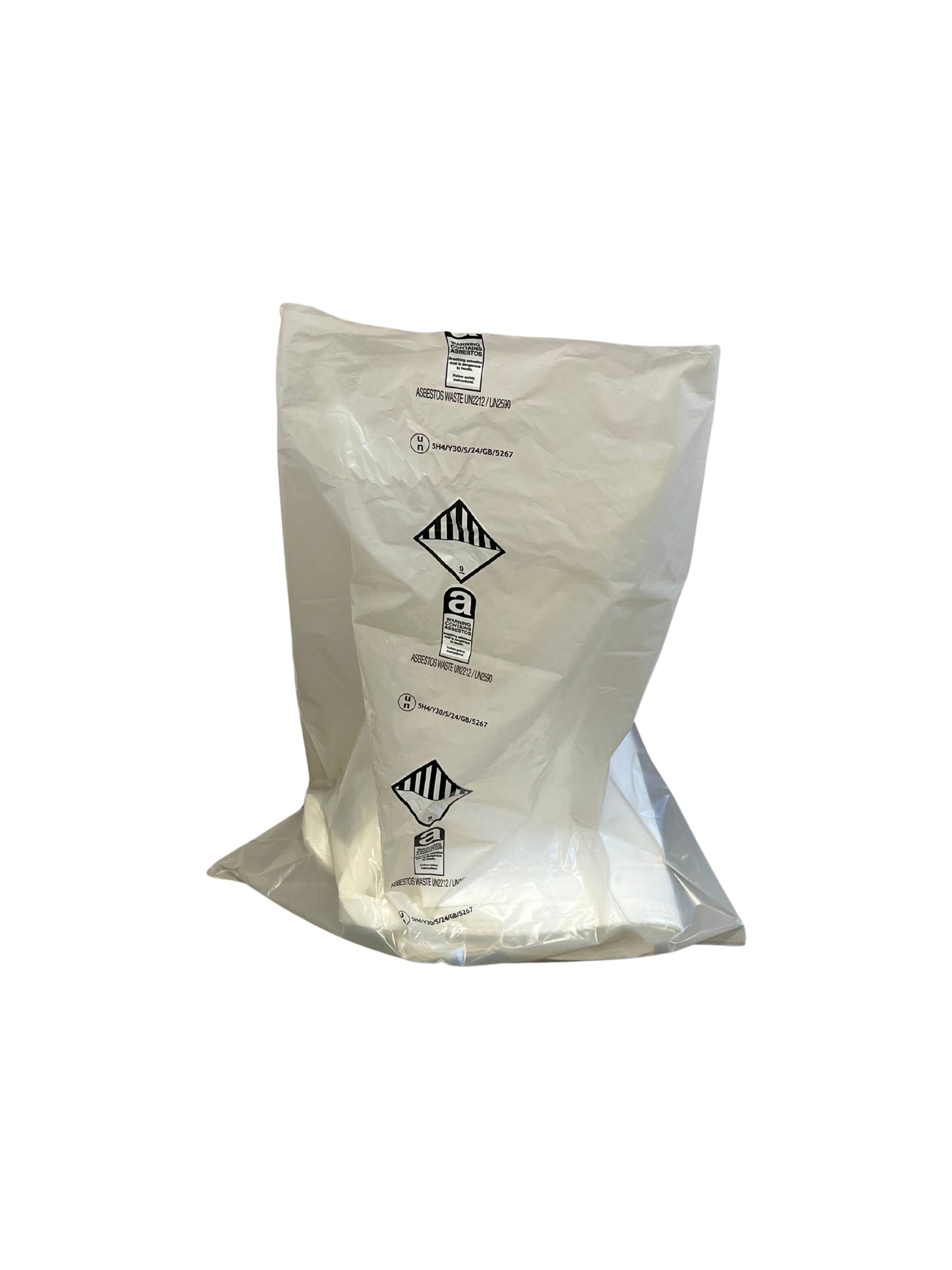 Asbestos Waste Bags – 900 x 1200 x 70mu – Printed to UK Legislation